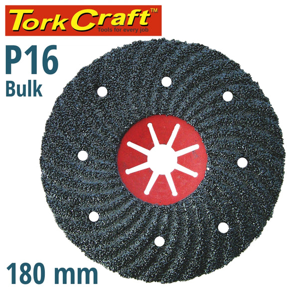 VULCANIZED FIBRE DISC 180MM 16 GRIT BULK