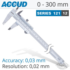 ACCUD VERNIER CALIPER 0-300MM ( 0.02MM)