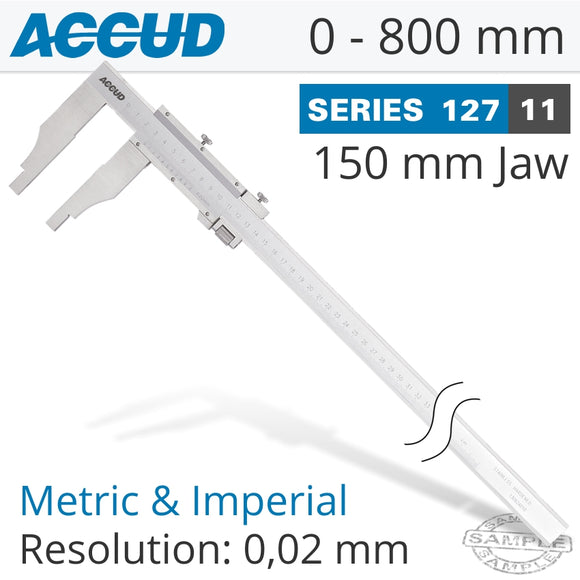VERNIER CALIPER JAW LENGTH 150MM 0-800MM/0-32'