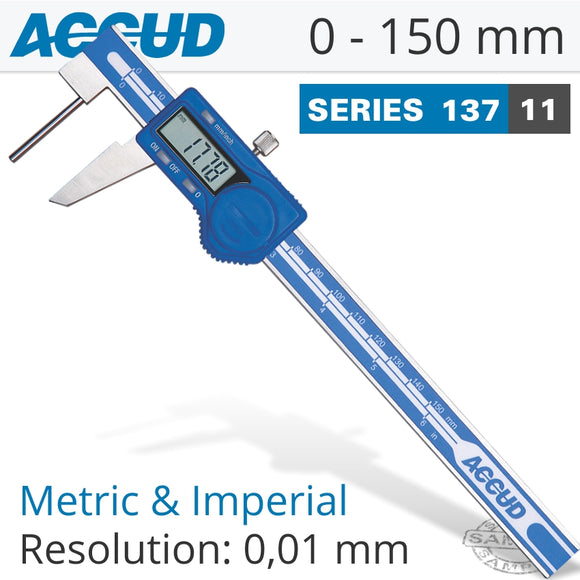 ACCUD DIGITAL TUBE THICKNESS CALIPER 0-150MM (0.01MM)