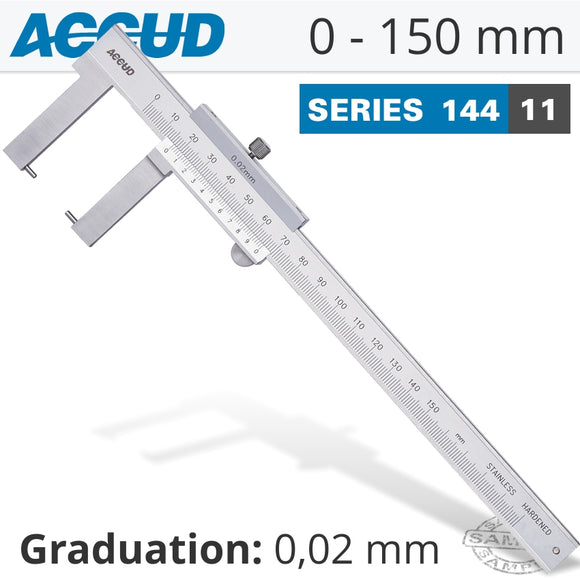 OUTSIDE POINT VERNIER CALIPER 0-150MM/0-6'