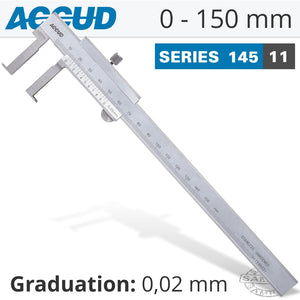 INSIDE GROOVE VERNIER CALIPER 22-150MM