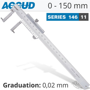 INSIDE POINT VERNIER CALIPER 24-150MM