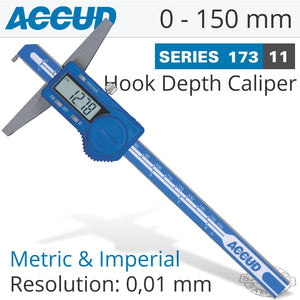 DIGITAL HOOK DEPTH GAUGE 0-150MM/0-6'