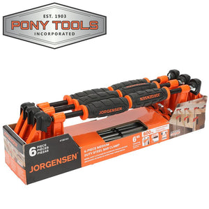 JORGENSEN 6' M/DUTY 6 PACK STEEL BAR CLAMP