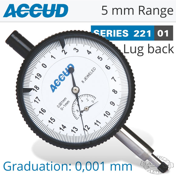 PRECISION DIAL INDICATOR LUG BACK 5MM