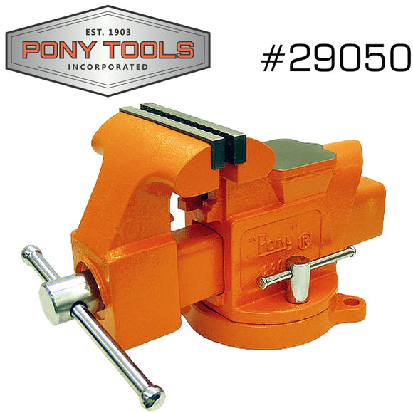 PONY 5' HEAVY-DUTY WORKSHOP BENCH VICE SWIVEL BASE