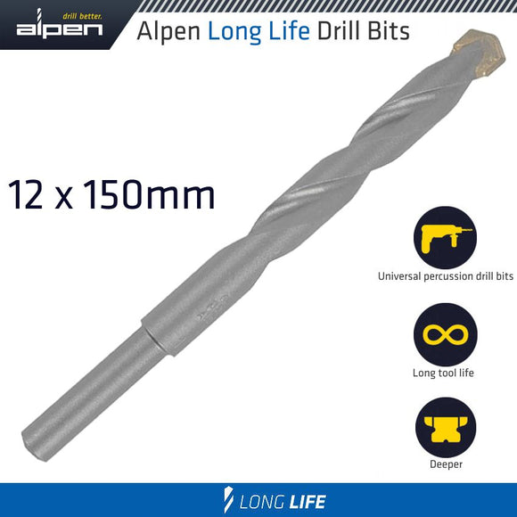 MASONRY DRILL BIT LONG LIFE 12 X 150MM