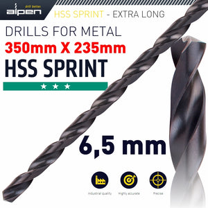 HSS DRILL BIT 6.5MM 350X235MM EXTRA LONG