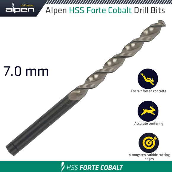 HSS FORTE COBALT DRILL BIT 7MM