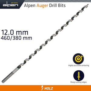 WOOD AUGER DRILL BIT 12 X 450MM