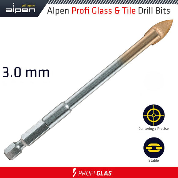GLASS AND TILE DRILL BIT 3MM
