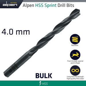 HSS SPRINT DRILL BIT 4.0 MM LOOSE