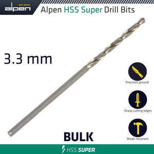 HSS SUPER DRILL BIT 3.3 MM LOOSE