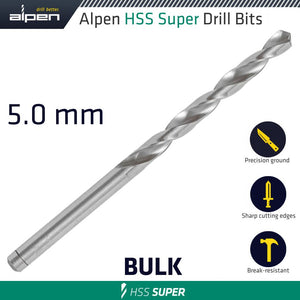 HSS SUPER DRILL BIT 5MM LOOSE