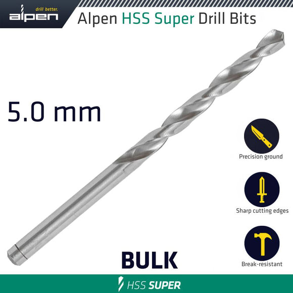 HSS SUPER DRILL BIT 5MM LOOSE
