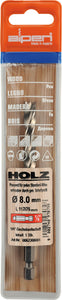 HSS WOOD BIT 6MM HEX SHANK