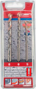 PROFI BETON 3 PIECE SET HEX SHANK 5 6 8MM