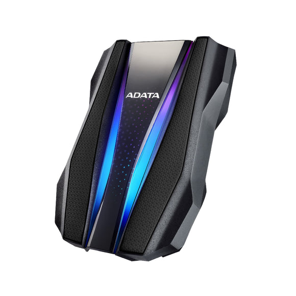 Adata 1Tb/1000Gb HD770G series , with RGB led , blacK , tripple-layers protection with iP68 class waterproof