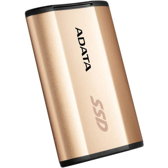 Adata SE730h series , external TLC SSD 256Gb Gold , usb3.1 type-C Gen2 ( 10Gbps )