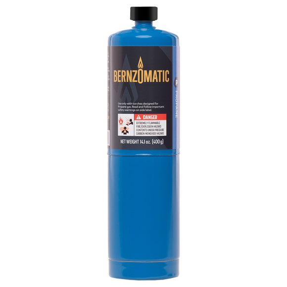 BERNZOMATIC PROPANE HAND TORCH CYCLINDER 400GRAM (14.1OZ) TX9 (74986)