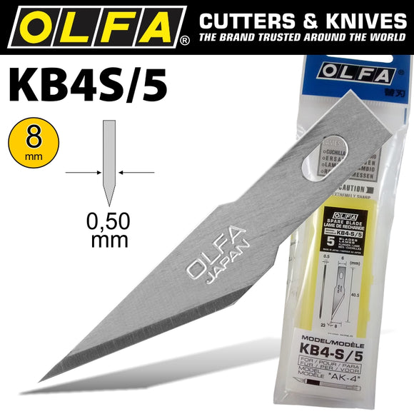 OLFA PRECISION ART BLADE 5/PACK 8MM