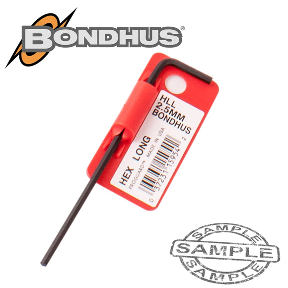 HEX END L-WRENCH 2.5MM PROGUARD SINGLE BONDHUS