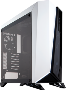 Corsair CC-9011119-WW carbide series spec Omega windowed ( tempered glass front + side panel ) White+Black - no psu