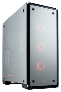 Corsair CC-9011126-WW crystal series 570X-RGB with 3-button RGB LED Controller - blacK - dual-chamber design