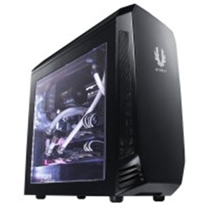 Bitfenix AEG-300-KKWN1 AEgis core- blacK + Windowed + Icon disply , with 3-speeds fan controller