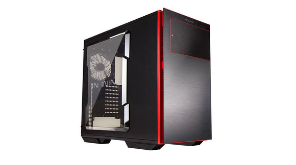 In Win 707 full tower chassis with windowed side panel , no psu