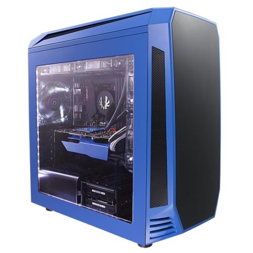 Bitfenix AEG-300-BKWN1 AEgis core - bLue + Windowed + Icon disply , with 3-speeds fan controller