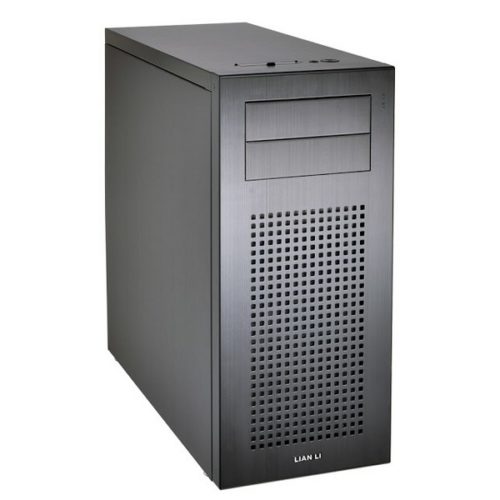 Lian-li pc-7N Silver , midi tower , no psu ( bottom placed design - reversable for psu fan to face up or down )