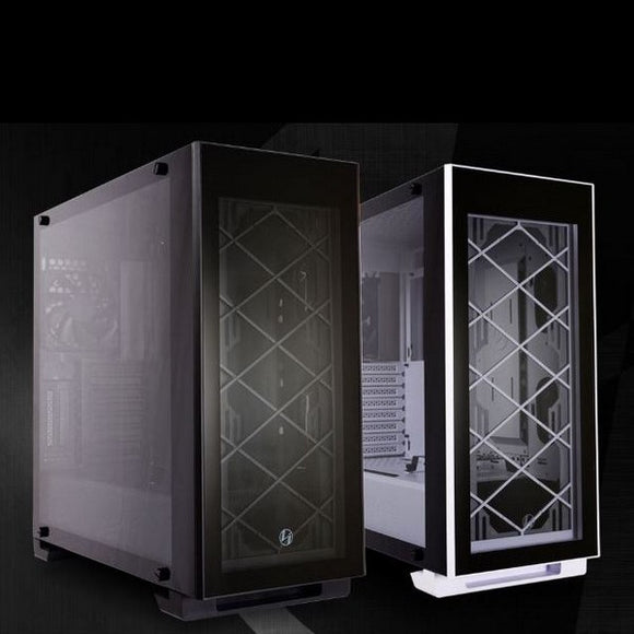 Lian-li pc-A330 Alpha330 , all White , 3x tempered glasses with vertical GPU mounting ready , no psu
