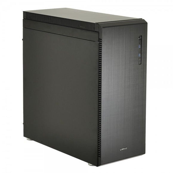 Lian-li pc-J60 , midi tower , Black , No psu ( bottom placed design - with psu bracket - 180° reversable )
