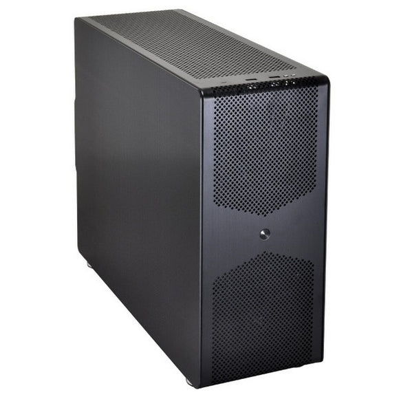 Lian-li pc-Q50 mini-itx chassis - Black , 170x285x360mm mini HTPC tower or desktop chassis , no psu ( use optional SFX psu )