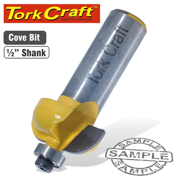 COVE ROUTER BIT WITH BEARING 1/2'X1/2'