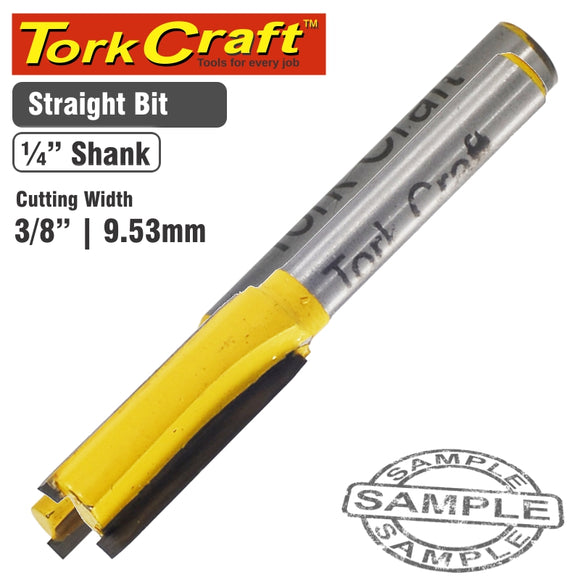 ROUTER BIT STRAIGHT 3/8'  (9.53MM)