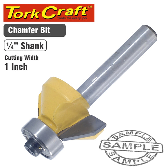 ROUTER BIT CHAMFER 1'