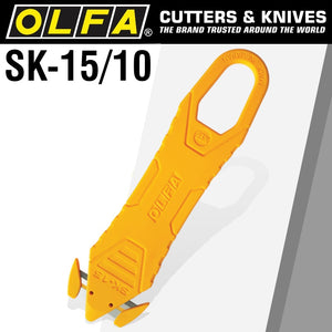 OLFA DISPOSABLE SAFETY KNIFE WITH CONCEALED BLADE X10PACK