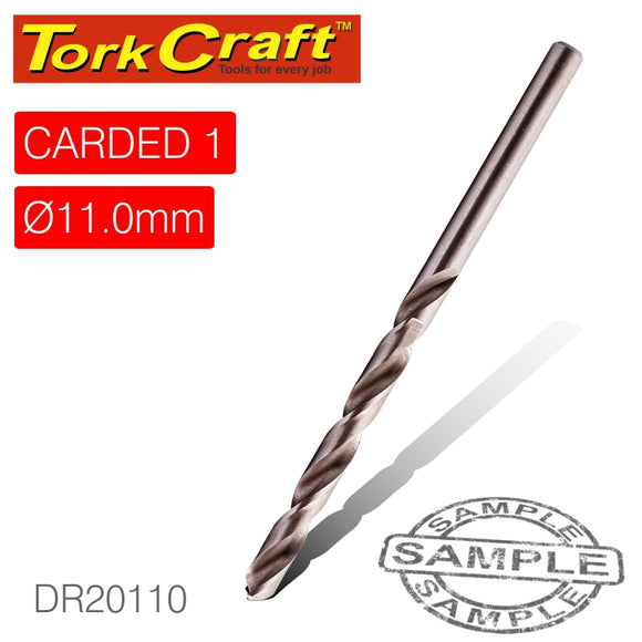 DRILL BIT HSS INDUSTRIAL 11.0MM 135DEG 1/CARD