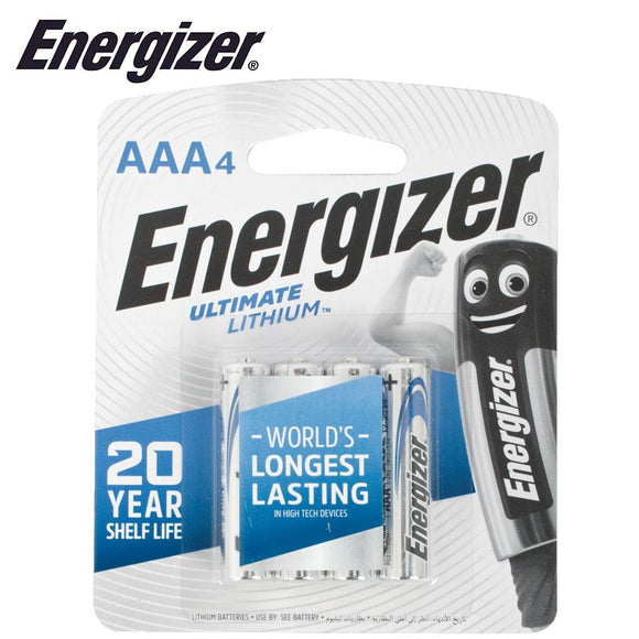 ENERGIZER ULTIMATE LITHIUM AAA - 4 PACK (MOQ6)