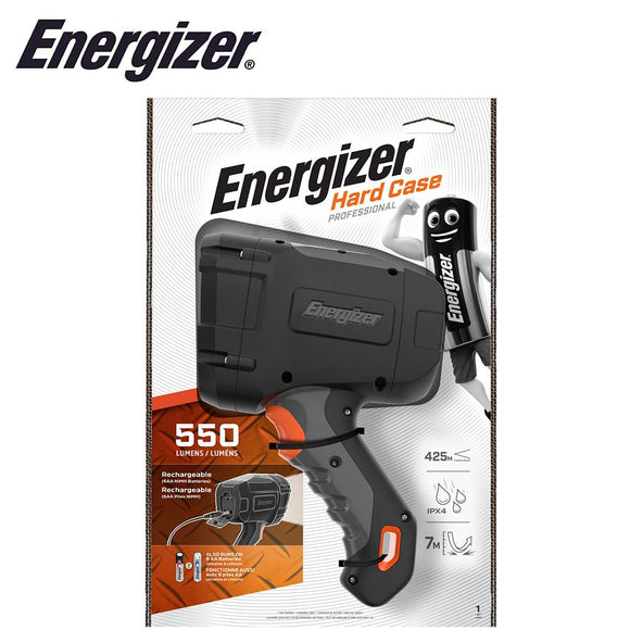 ENERGIZER HARD CASE RECHARGEABLE HYBRID LED SPOTLIGHT 550 LUMENS