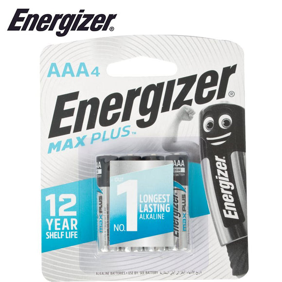 ENERGIZER MAXPLUS AAA - 4 PACK (MOQ12)