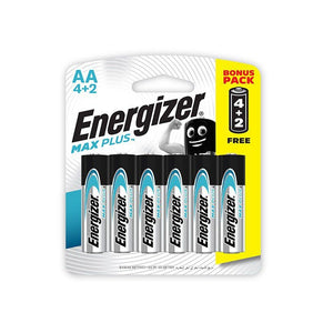 ENERGIZER MAXPLUS AA - 6PACK 4+2 FREE (MOQ 12)