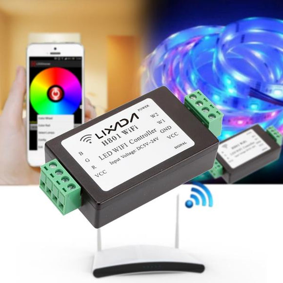 Smart LED Dimmer Receiver WiFi APP Controller for RGBWW Strip Light DC5-24V