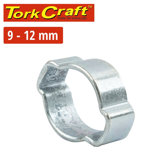 TORK CRAFT DOUBLE EAR CLAMP C/STEEL 9-12MM