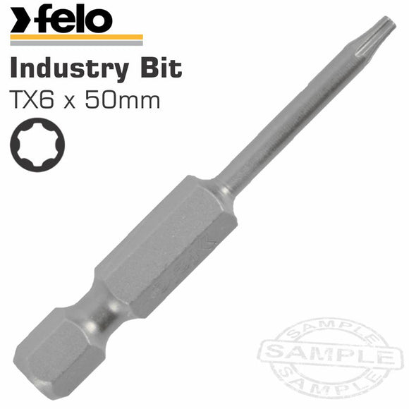 FELO TORX TX6 X 50MM BULK POWER BIT