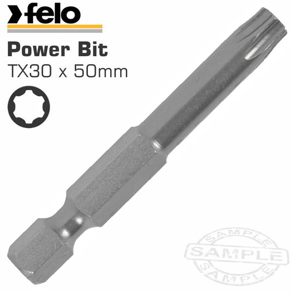 FELO TORX TX30 X 50MM BULK POWER BIT