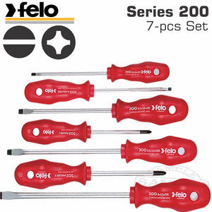 FELO 200 S/DRIVER SET 7PCE SHOCK PROOF